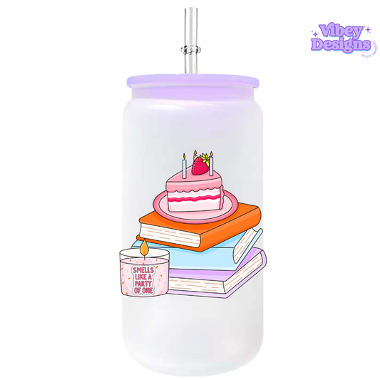 UV-DTF Transfer for Bottle, Glass, Mug, Diary - Party of One