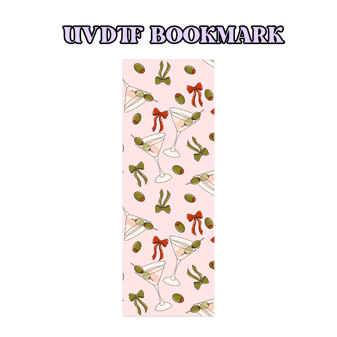 UV-DTF Bookmark Transfer - Martini Smaller