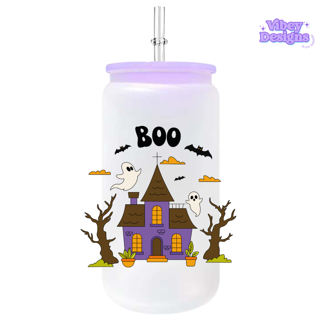 UV-DTF Transfer for Bottle, Glass, Mug, Diary - Boo House