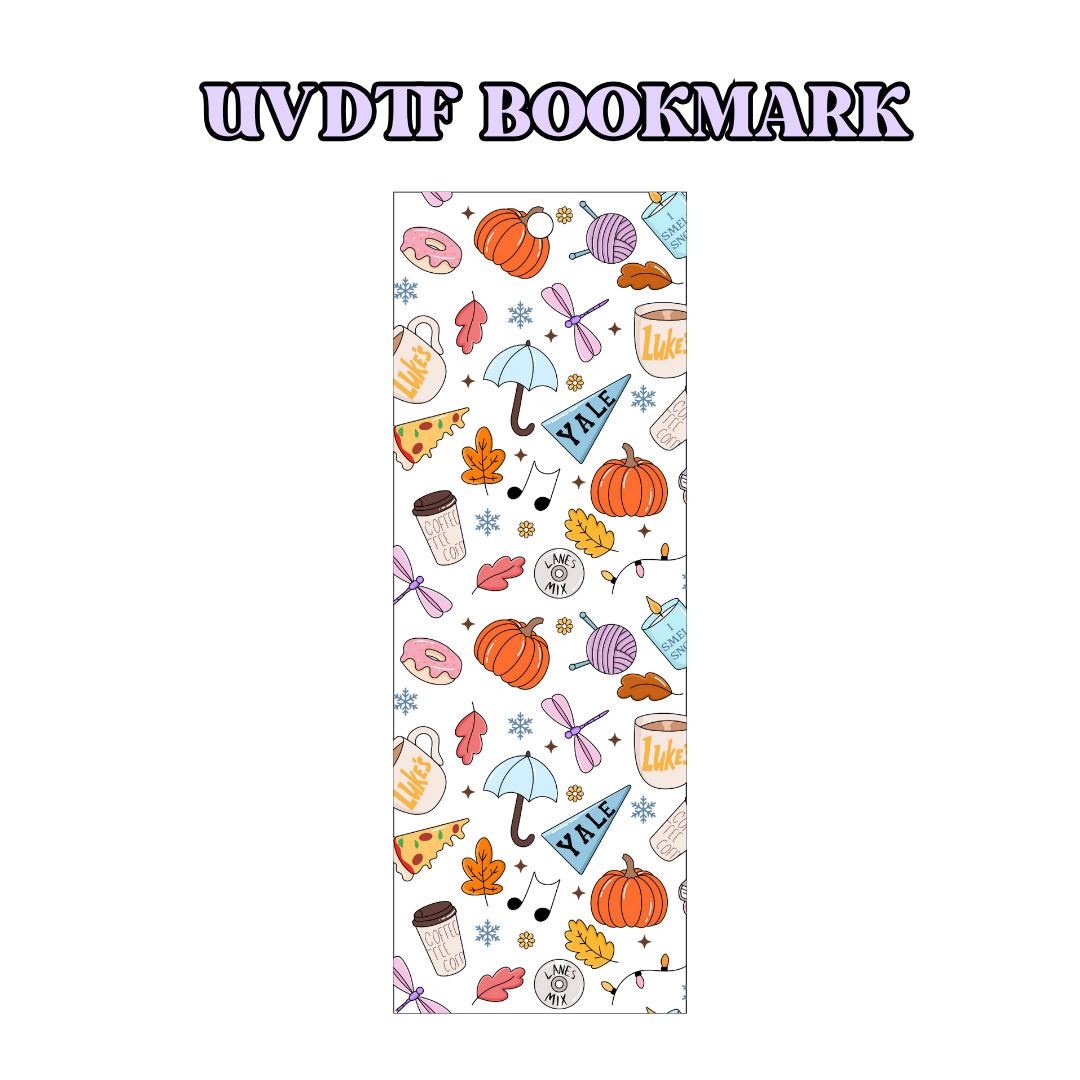 UV-DTF Bookmark Transfer - Gilmore Rewatch Season