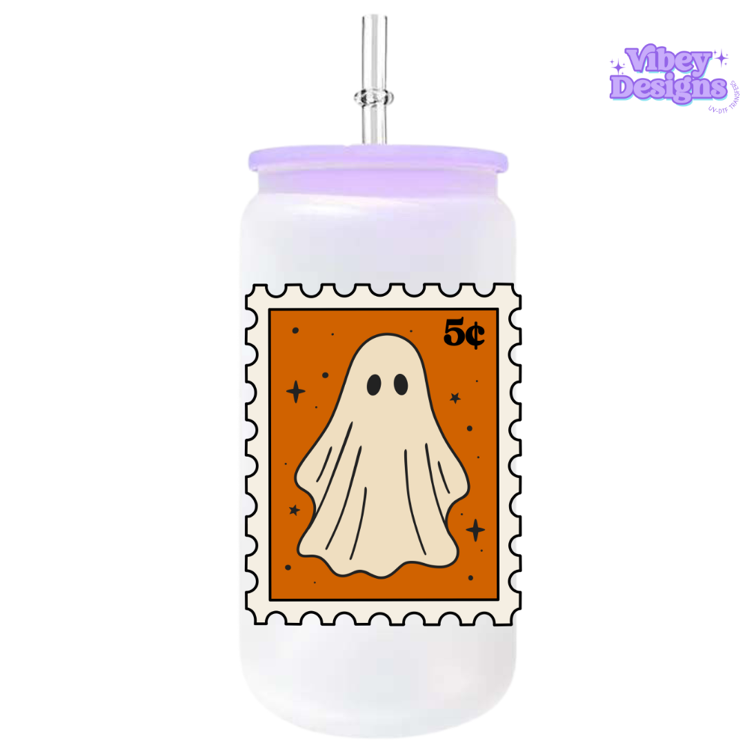 UV-DTF Transfer for Bottle, Glass, Mug, Diary - Ghost Stamp