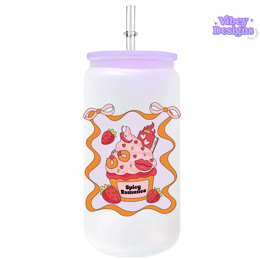 UV-DTF Transfer for Bottle, Glass, Mug, Diary - Spicy Romance