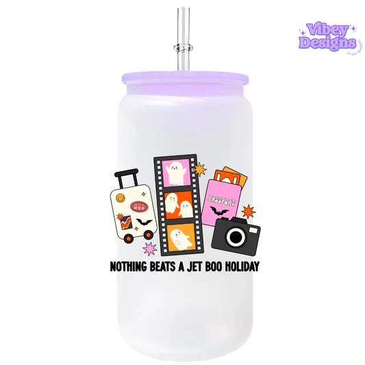 UV-DTF Transfer for Bottle, Glass, Mug, Diary - Jet Boo Holiday V1