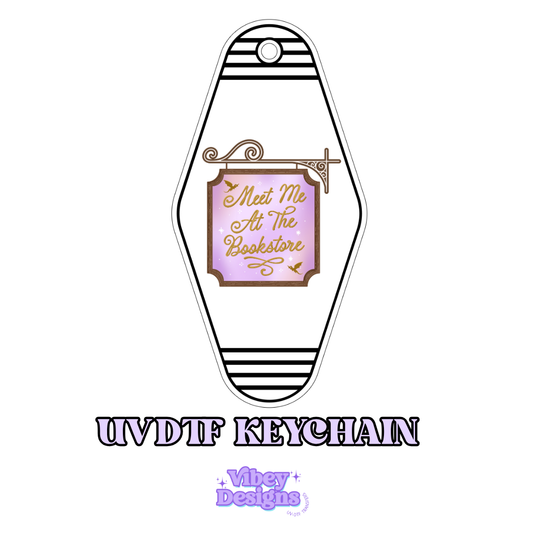 RTS Motel Keychain | Shot glass Decal - Meet me at the bookstore