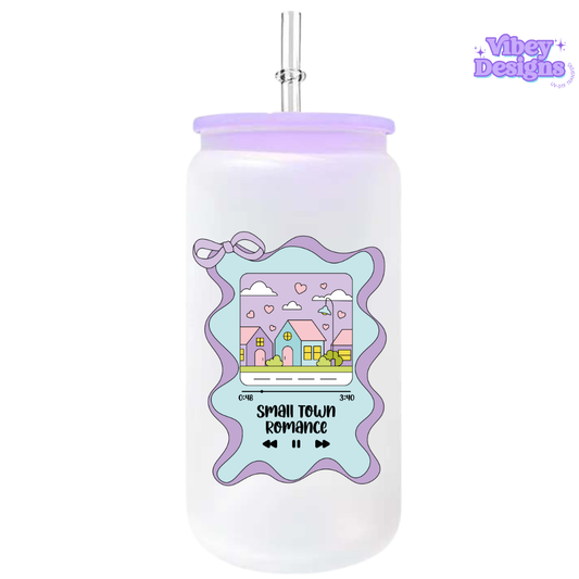 UV-DTF Transfer for Bottle, Glass, Mug, Diary - Small Town Romance