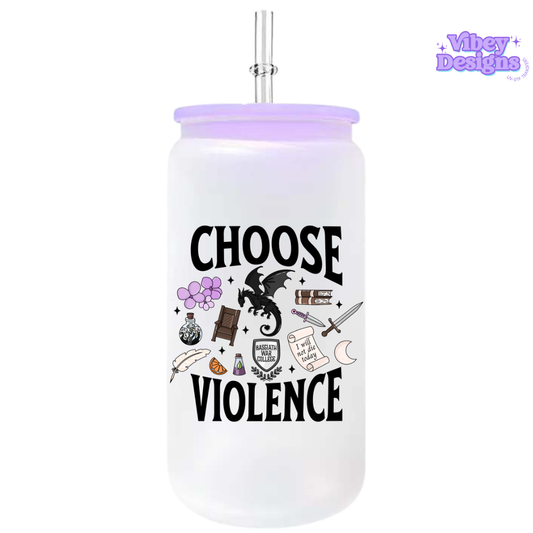 UV-DTF Transfer for Bottle, Glass, Mug, Diary - Choose Violence