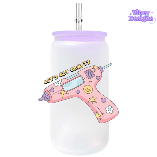 UV-DTF Transfer for Bottle, Glass, Mug, Diary - Let's get crafty