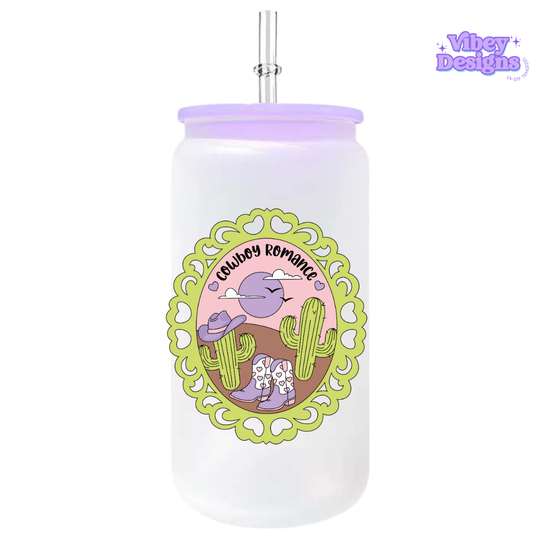 UV-DTF Transfer for Bottle, Glass, Mug, Diary - Cowboy Romance