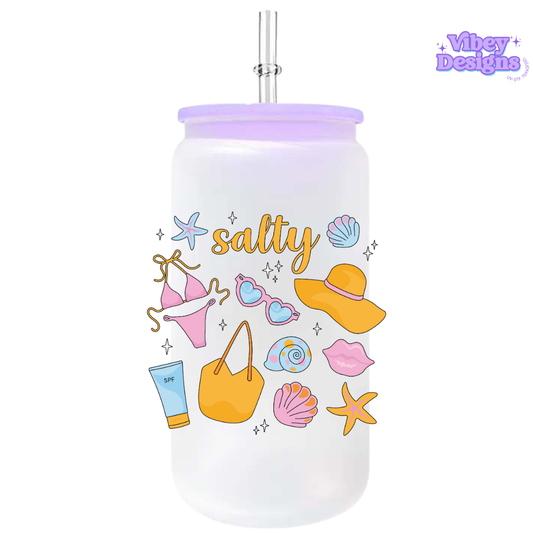 UV-DTF Transfer for Bottle, Glass, Mug, Diary - Salty