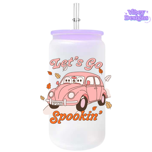 UV-DTF Transfer for Bottle, Glass, Mug, Diary - Let's go Spookin'