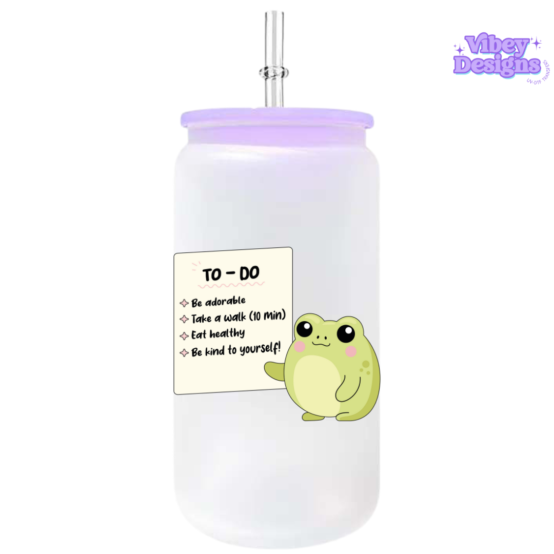 UV-DTF Transfer for Bottle, Glass, Mug, Diary - To Do List