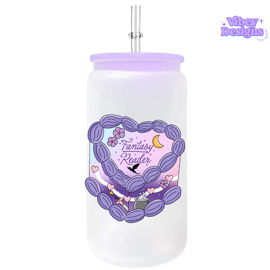 UV-DTF Transfer for Bottle, Glass, Mug, Diary - Fantasy Reader cake