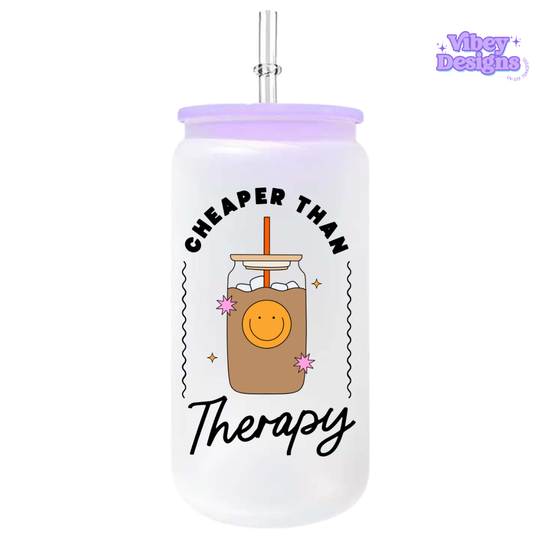 UV-DTF Transfer for Bottle, Glass, Mug, Diary - Cheaper than therapy coffee