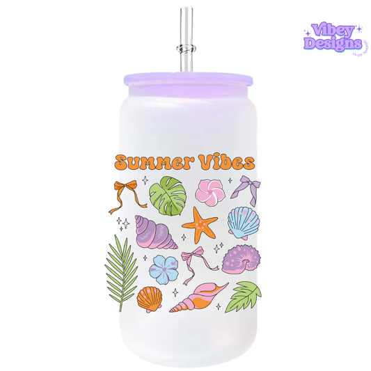 UV-DTF Transfer for Bottle, Glass, Mug, Diary - Summer Vibes