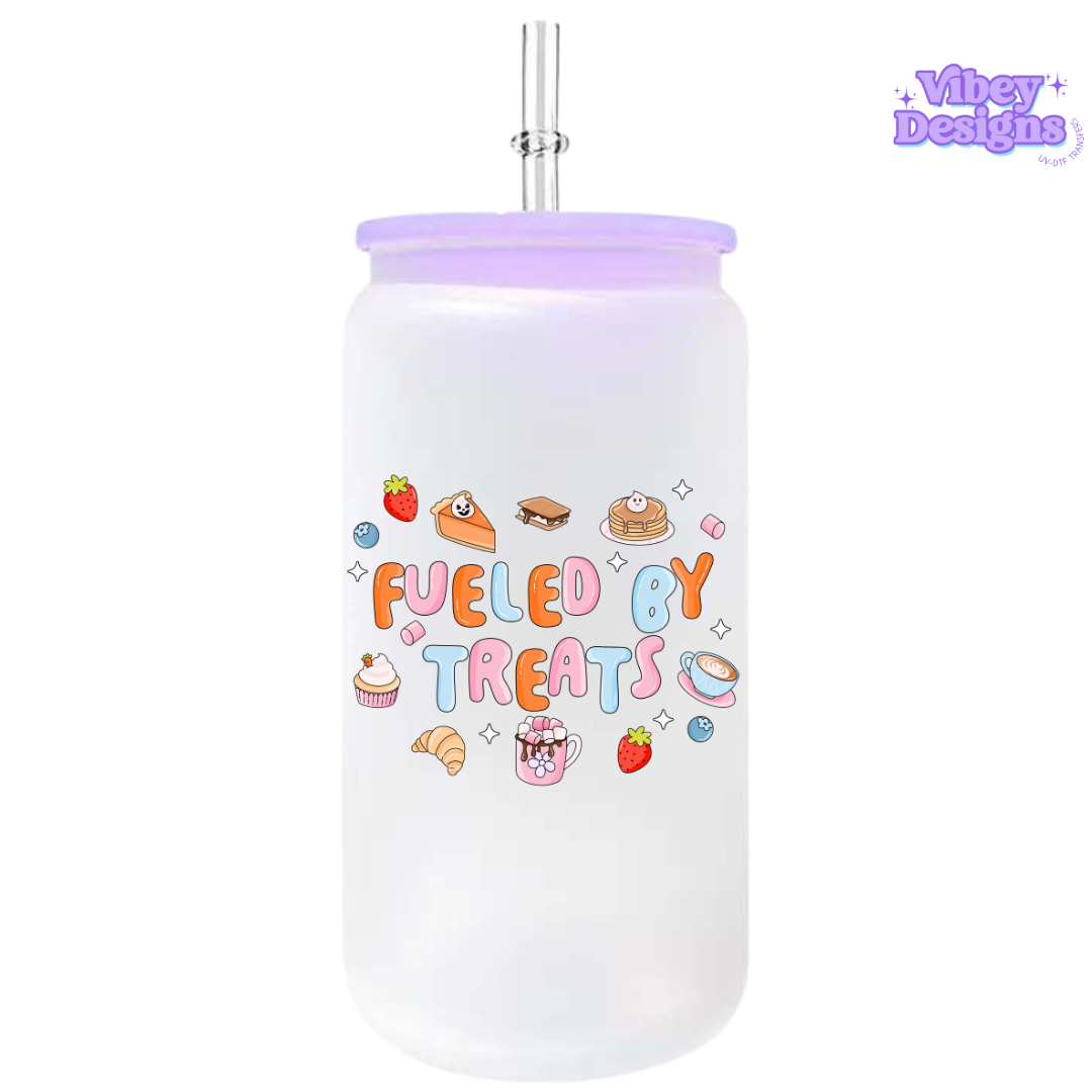 UV-DTF Transfer for Bottle, Glass, Mug, Diary - Fueled by treats