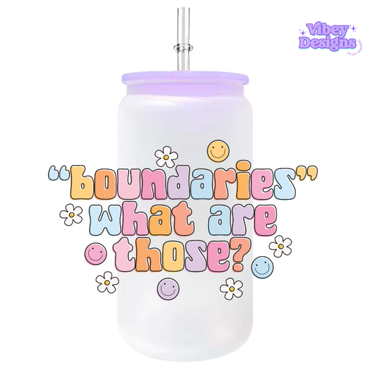 UV-DTF Transfer for Bottle, Glass, Mug, Diary - Boundaries, What are Those?