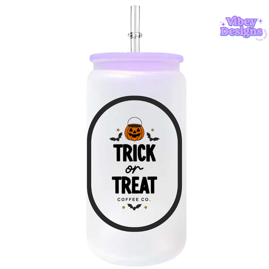 UV-DTF Transfer for Bottle, Glass, Mug, Diary - Trick or treat black