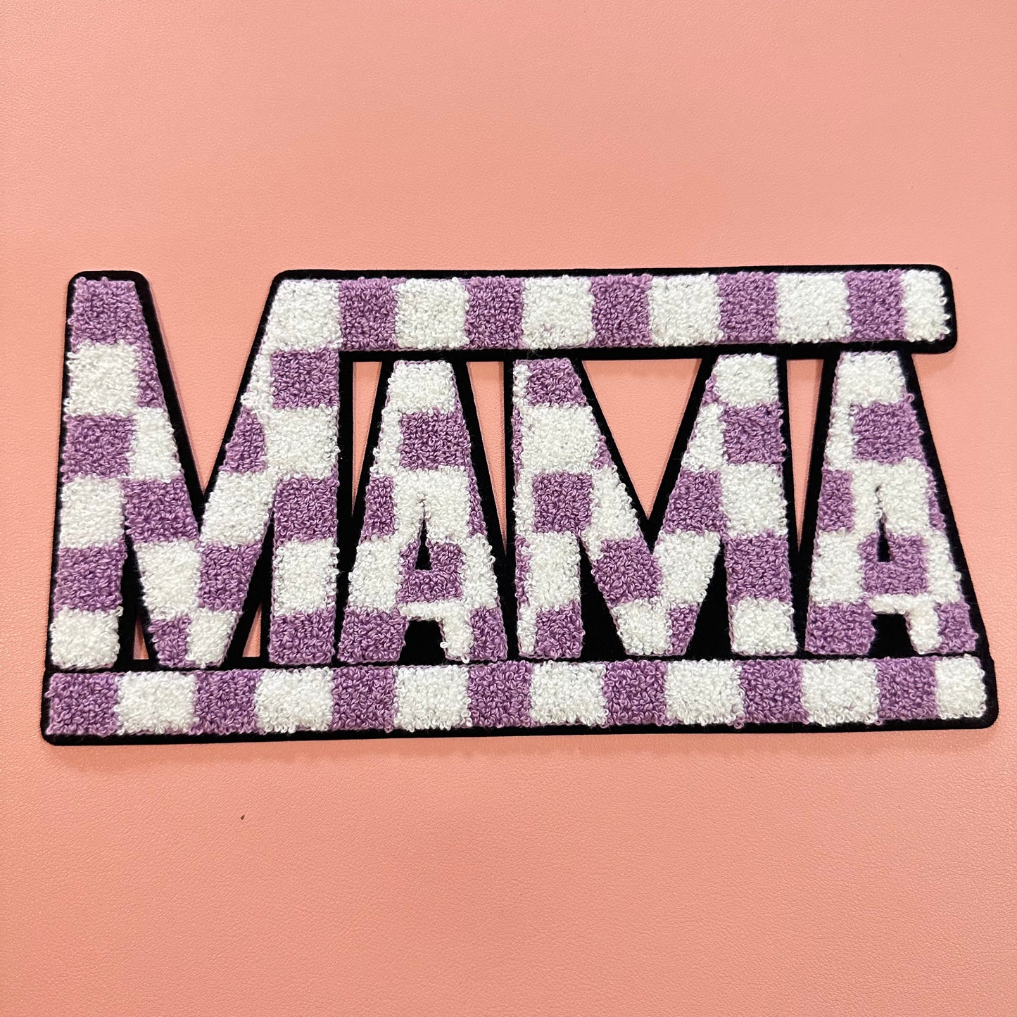 Mama Checker Chenille Patch