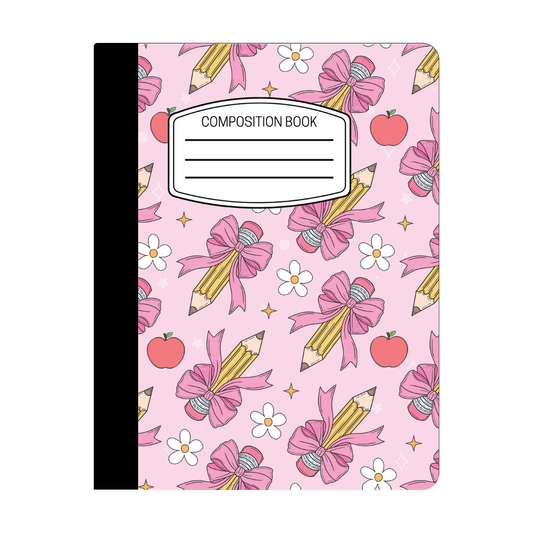 Composition Notebook - Pencil Bow