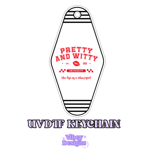 RTS Motel Keychain | Shot glass Decal - Pretty and witty 2