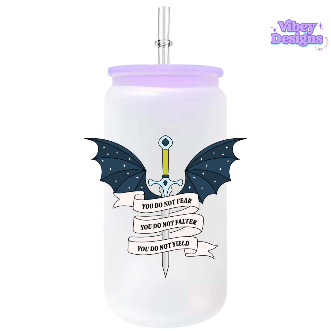 UV-DTF Transfer for Bottle, Glass, Mug, Diary - Do not faulter