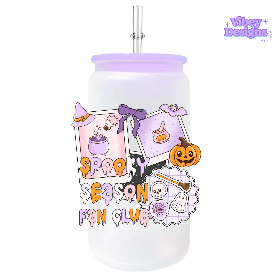 UV-DTF Transfer for Bottle, Glass, Mug, Diary - Spooky Season Fanclub
