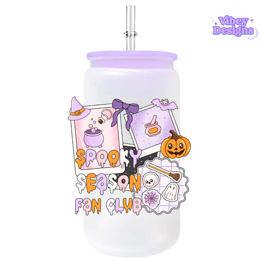 UV-DTF Transfer for Bottle, Glass, Mug, Diary - Spooky Season Fanclub