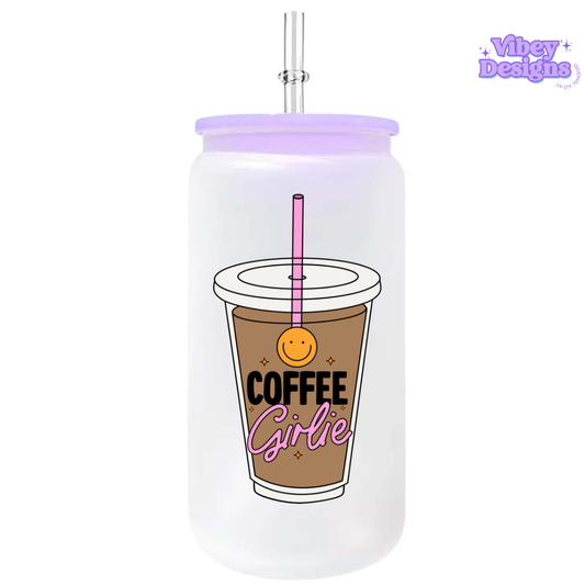 UV-DTF Transfer for Bottle, Glass, Mug, Diary - Coffee Girlie