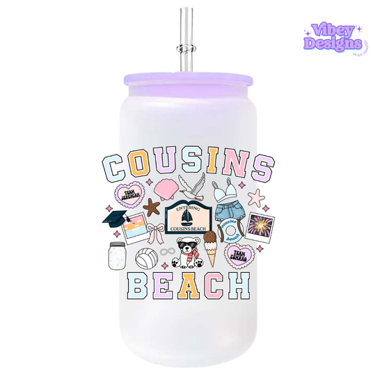 UV-DTF Transfer for Bottle, Glass, Mug, Diary - Cousins Beach
