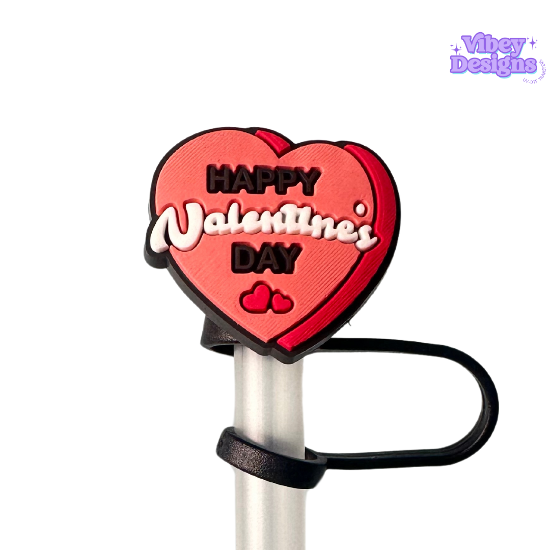 Be My Valenine 40oz Straw Topper