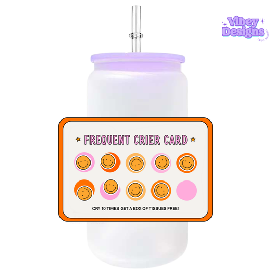 UV-DTF Transfer for Bottle, Glass, Mug, Diary - Professional Crier Card