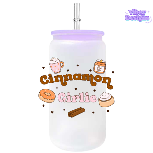 UV-DTF Transfer for Bottle, Glass, Mug, Diary - Cinnamon Girlie