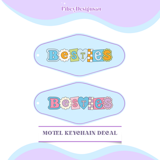 RTS Motel Keychain - Besties (2pack)