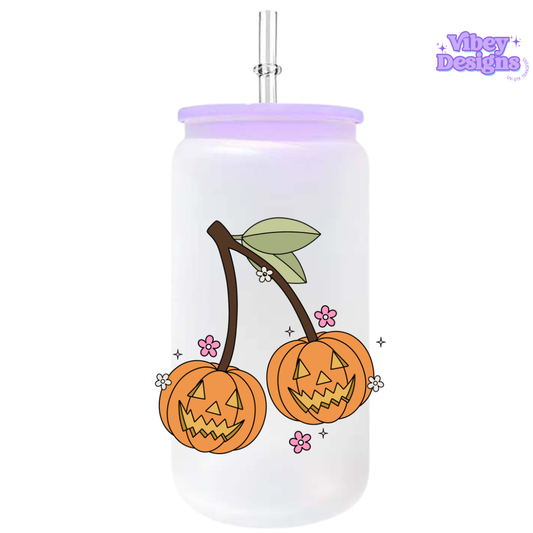 UV-DTF Transfer for Bottle, Glass, Mug, Diary - Latern Cherries