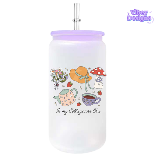 UV-DTF Transfer for Bottle, Glass, Mug, Diary - In my Cottage Core Era
