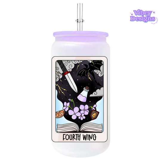 UV-DTF Transfer for Bottle, Glass, Mug, Diary - Fourthed Wing