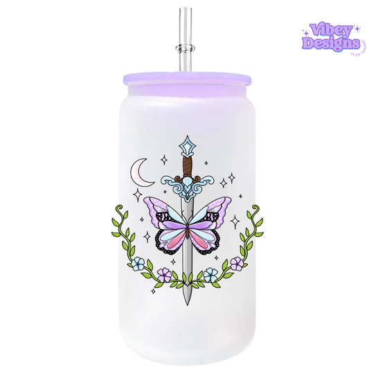 UV-DTF Transfer for Bottle, Glass, Mug, Diary - Quick Silver
