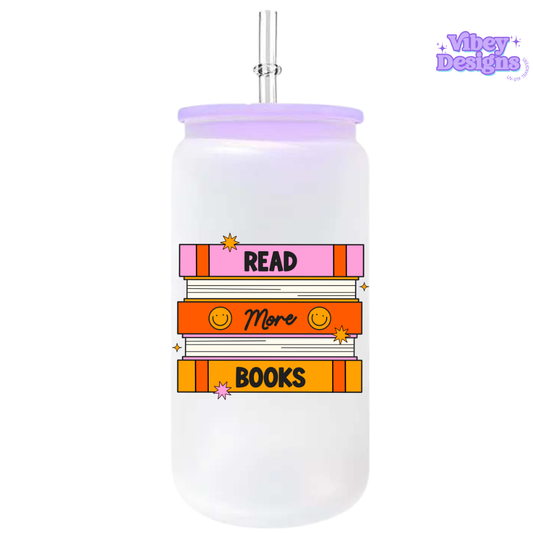 UV-DTF Transfer for Bottle, Glass, Mug, Diary - Read More Stack