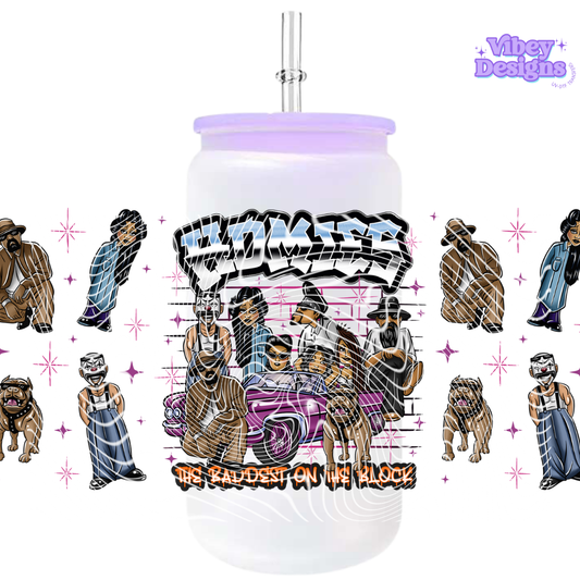 Uv Dtf Wrap For 16oz Libbey Glass - Homies