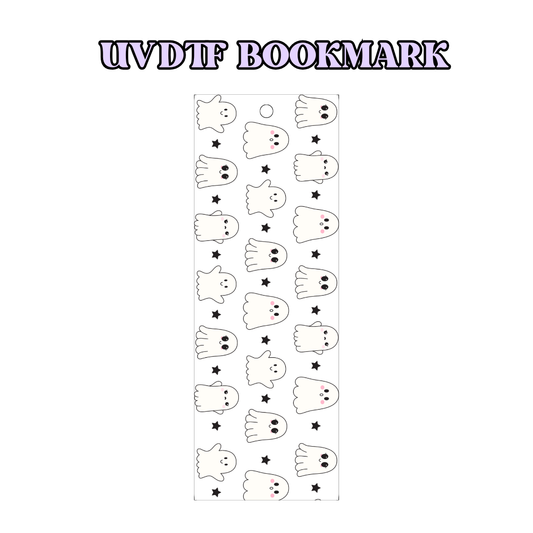 UV-DTF Bookmark Transfer - Ghost Stars