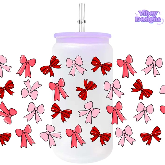 Uv Dtf Wrap For 16oz Libbey Glass - Lovely Bows