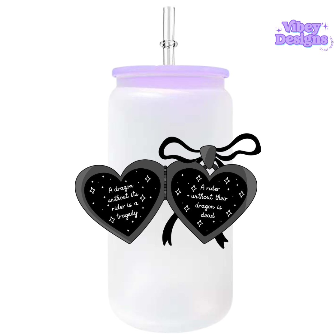 UV-DTF Transfer for Bottle, Glass, Mug, Diary - Dragon Locket