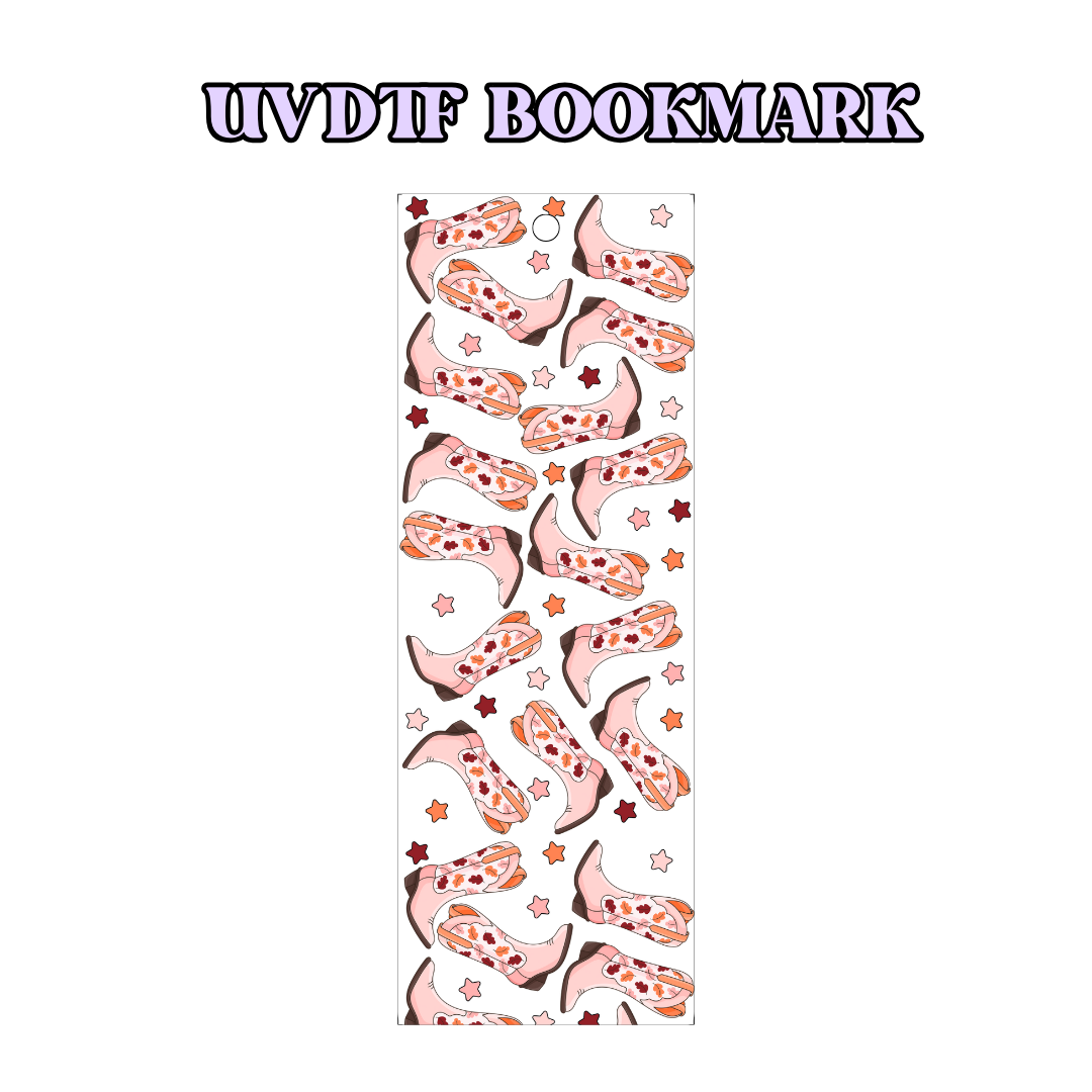 UV-DTF Bookmark Transfer - Fall Cowgirl