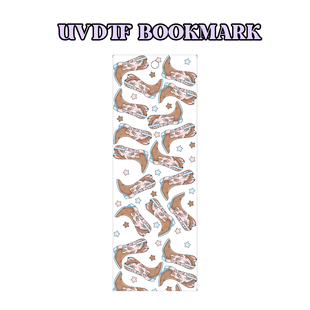 UV-DTF Bookmark Transfer - Coffee Cowgirl