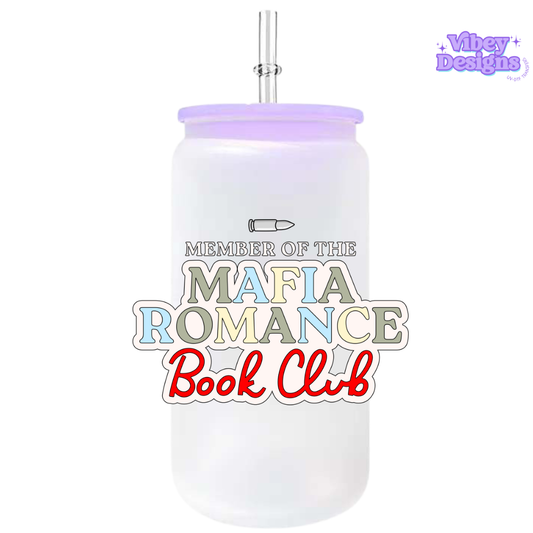 UV-DTF Transfer for Bottle, Glass, Mug, Diary - Member of the mafia romance book club