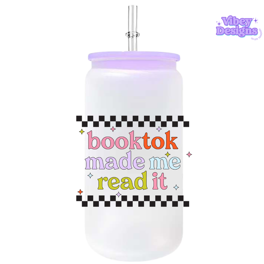 UV-DTF Transfer for Bottle, Glass, Mug, Diary - Booktok made me read it #2