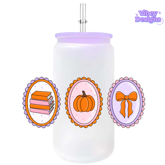 UV-DTF Transfer for Bottle, Glass, Mug, Diary - Fall Frames