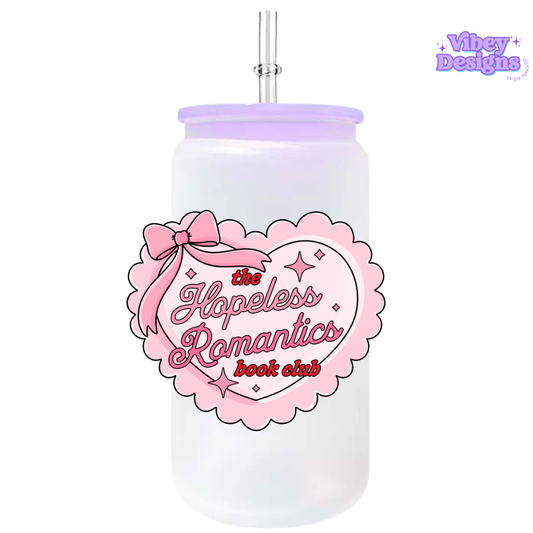 UV-DTF Transfer for Bottle, Glass, Mug, Diary - Hopeless Romantic