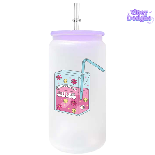UV-DTF Transfer for Bottle, Glass, Mug, Diary - Serotonin Juice