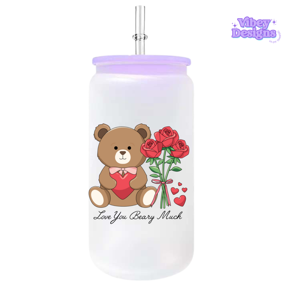 UV-DTF Transfer for Bottle, Glass, Mug, Diary - Love you berry much